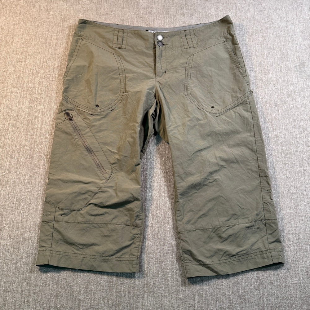 Columbia Titanium Hiking Capris Olive Green Womens 10 TL8301 Outdoor Crop Pants